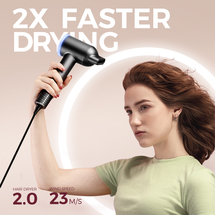 Goolioo HD1 Hair Dryer Grey